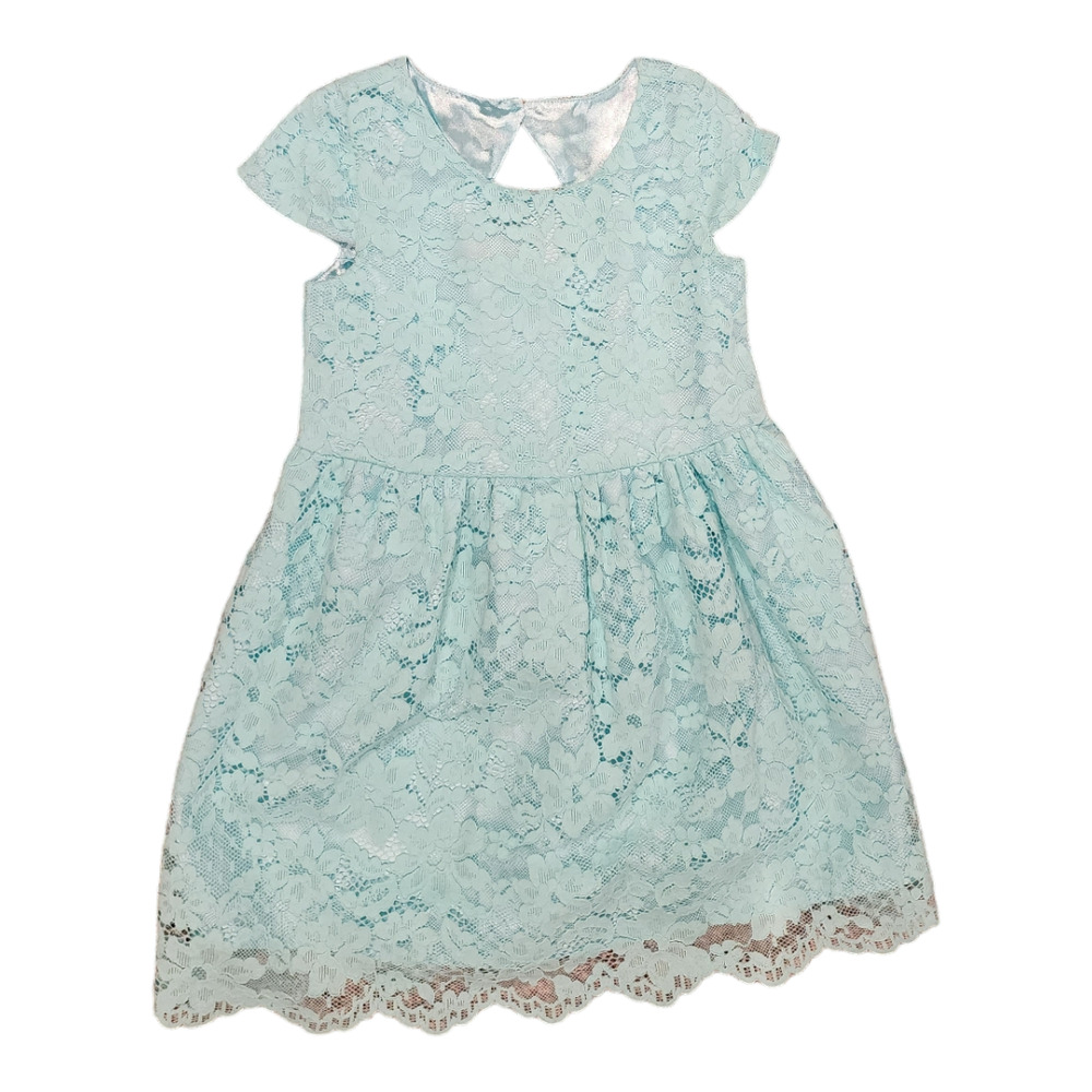 Children's Place Mellow Aqua Lace Dress 4T